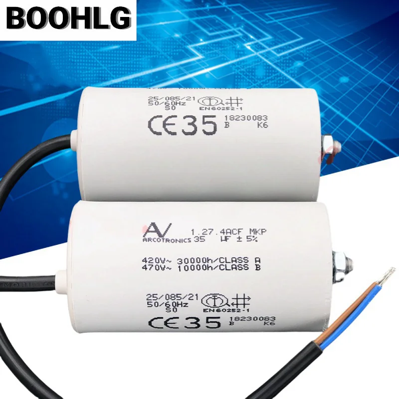 

1 шт. ARCOTRONICS 35 мкФ 1,27,4ACF MKP 420 В 470 В AV пусковой конденсатор