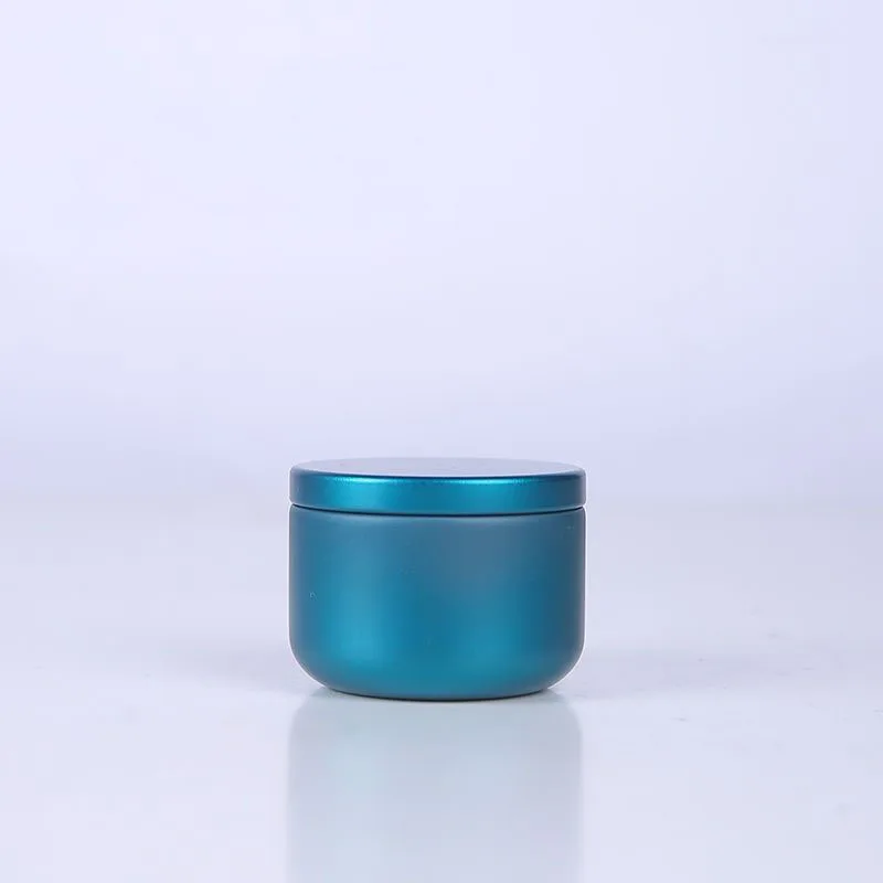 Multi-purpose Round Shape Mini Storage Boxes Pure Color Portable Tea Sealed Storage Box High-end Loose Tea Packaging Iron Boxes