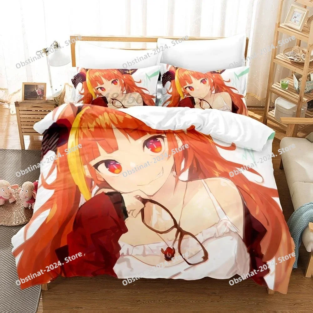 

3D Anime Kawaii Girls Kiryuu Coco Bedding Set Printed Bed Set Duvet Cover Sheet Pillowcase Soft Quilt Cover Full Queen King Size