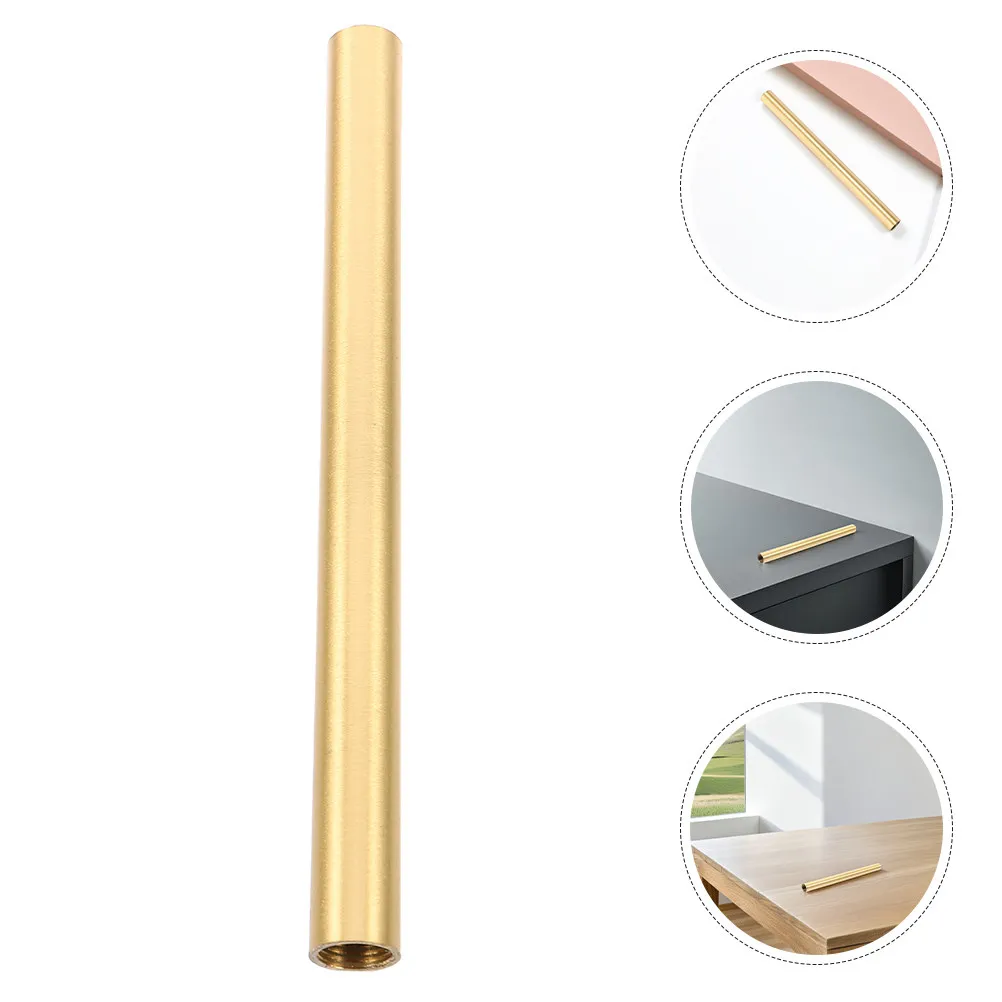 Copper Threaded Wall Lamp Stem M10 Vintage Style Straight Tube for DIY Light Fixture Extension Replacement Parts Hardware