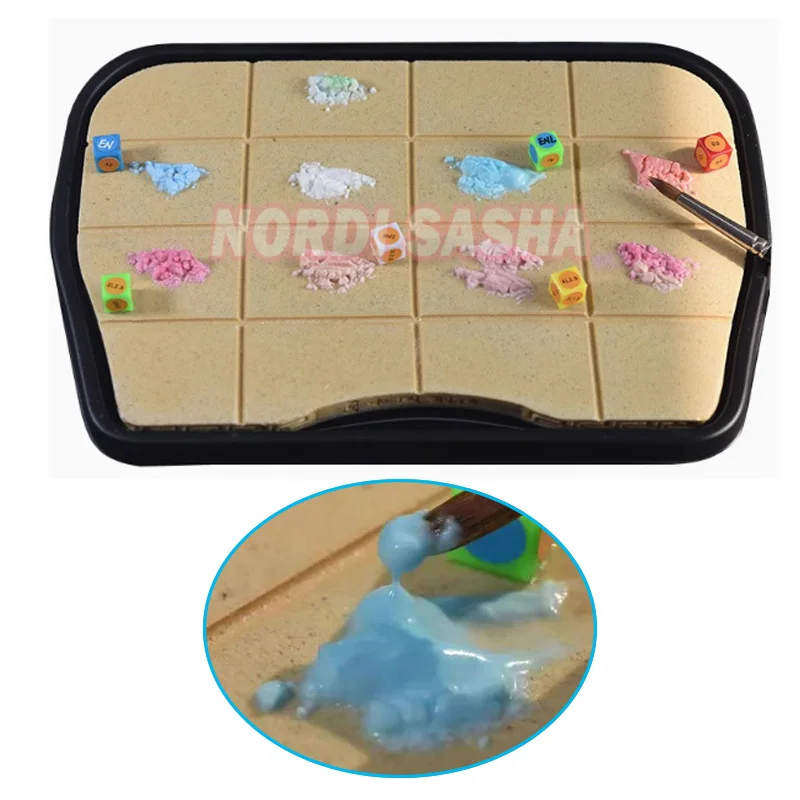 Adjustable-free Dental Moisturizing Glaze Tray Enameled Color Palettes Trays Dentistry Denture Glazing Tools