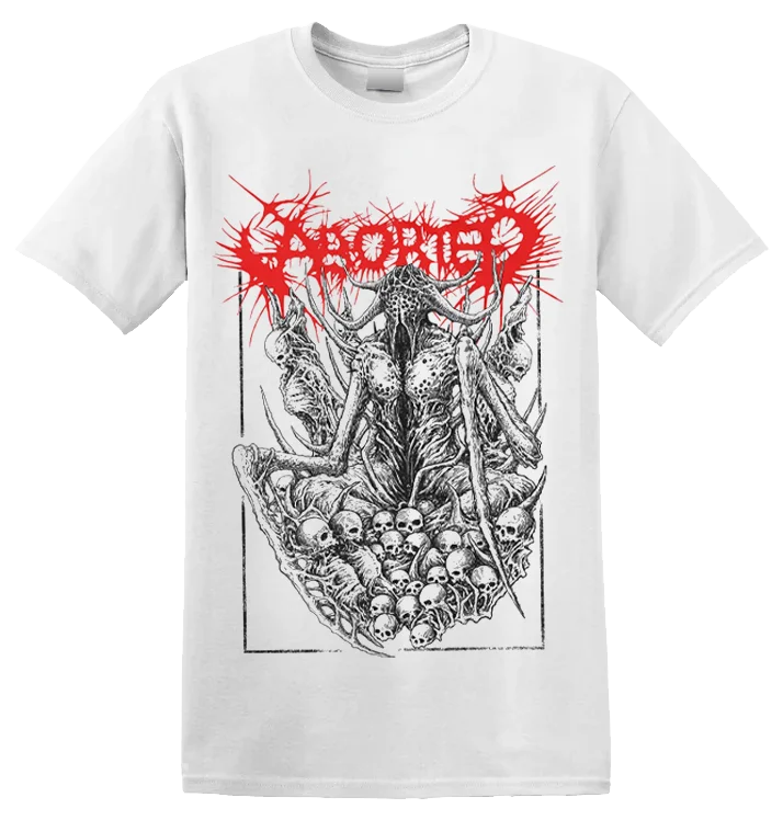 

ABORTED - 'Goated - White' T-Shirt