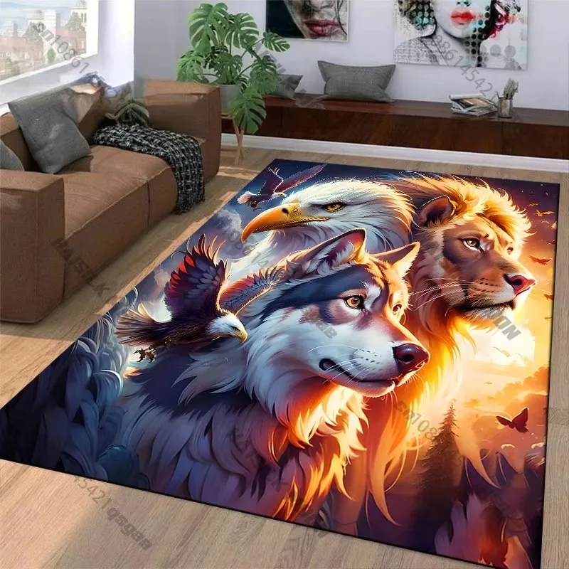 Strength Unity Duality Naturecarpet Yoga Living Room Room Decor Children's Crawling Mat Doormat Area Rug Games Floor Mat
