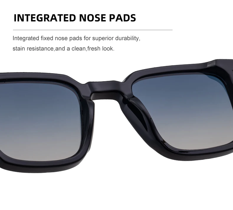 Polarisierte klassische quadratische Sonnenbrille für Herren 2026 – Luxusmarke Steampunk Fahrsonnenbrille für Männer – Vintage Outdoor-Brillen – Detail 10