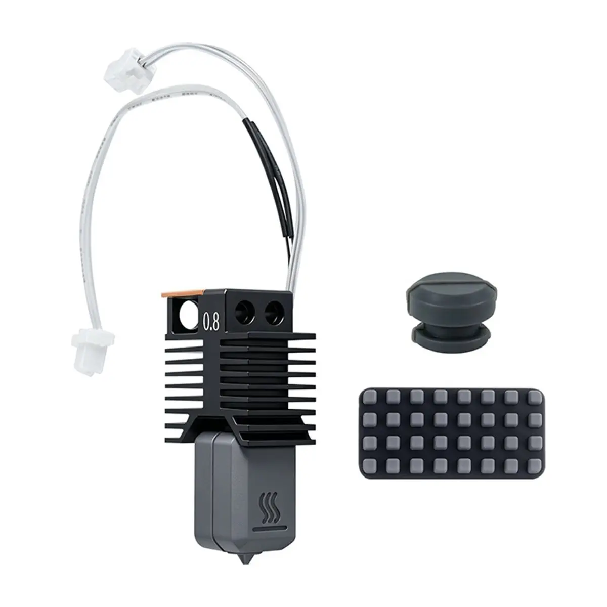For U1 3D Printer 0.8mm Hardened Steel Hotend Assembly All Metal Ceramic Block Kit Stable Precise Heating