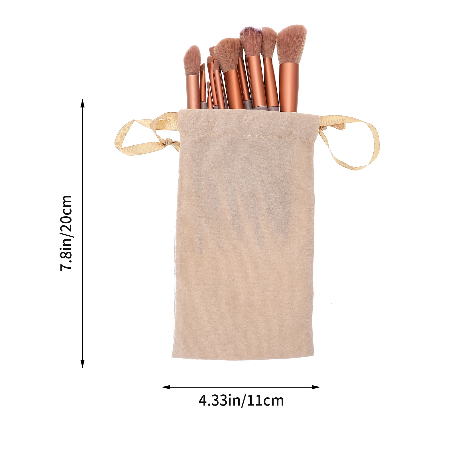 1Set Makeup Brush Set Soft Supple Bristles Face Beauty Tools for Daily Travel Use Long Handle Powder Applicator Blush Brush