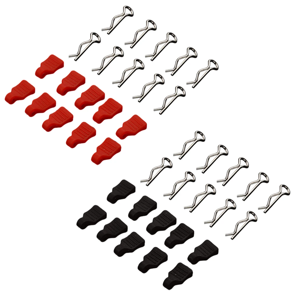 RCGOFOLLOW 10x Steel Thickened Body Clip For 1/24 Rc Body Clip Axial Scx24 RC Car Part RC Car Accessories Replacement Parts