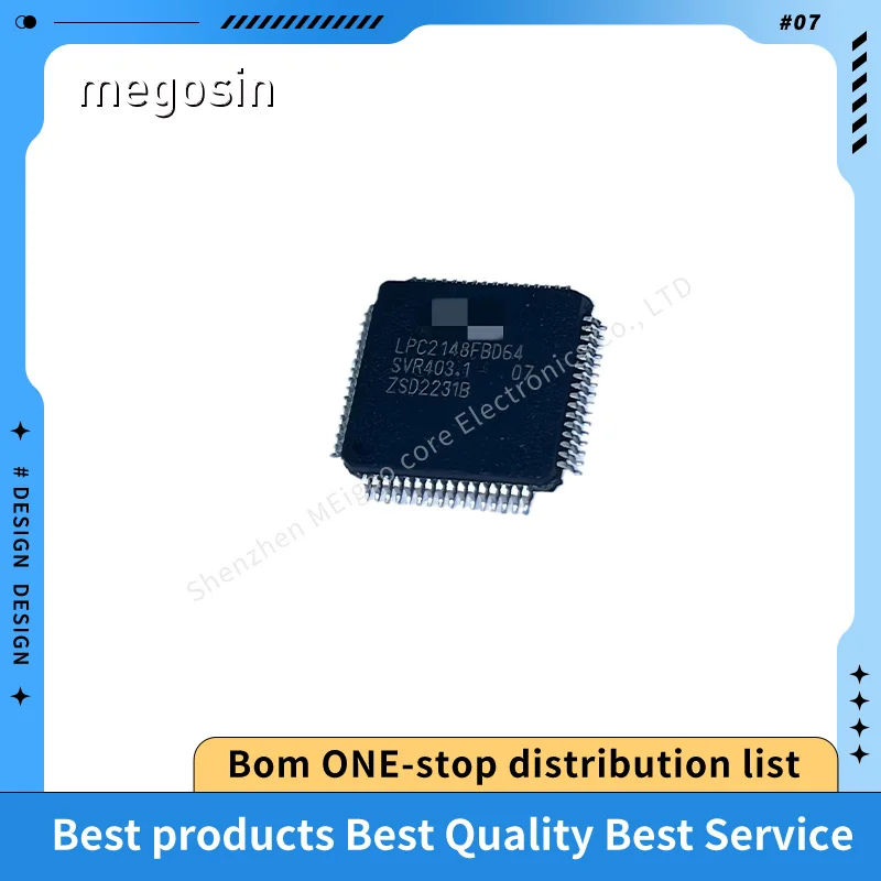 1pcs/lot LPC2148FBD64 LPC2148FBD LPC2148 QFP64 Microcontroller chip
