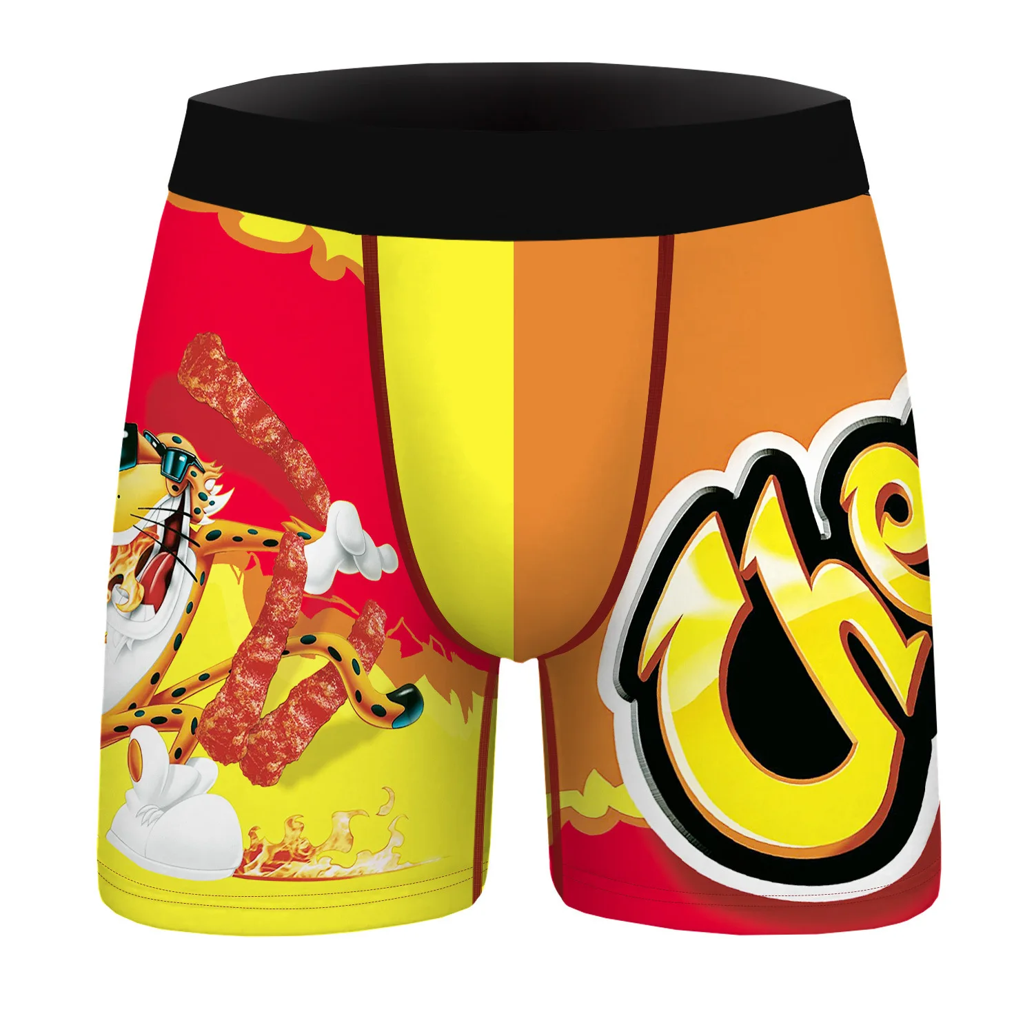 Animated Cartoon Snack Pattern Popular Cool And Comfortable Shorts Basketball Game Specific Bottom Tight Shorts