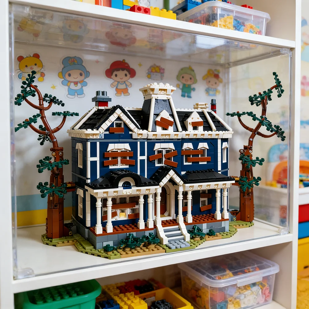 

New Science 11370 Thing TV Series Creel House Sets City Architecture Building Blocks for Friend Kid Toys Gift