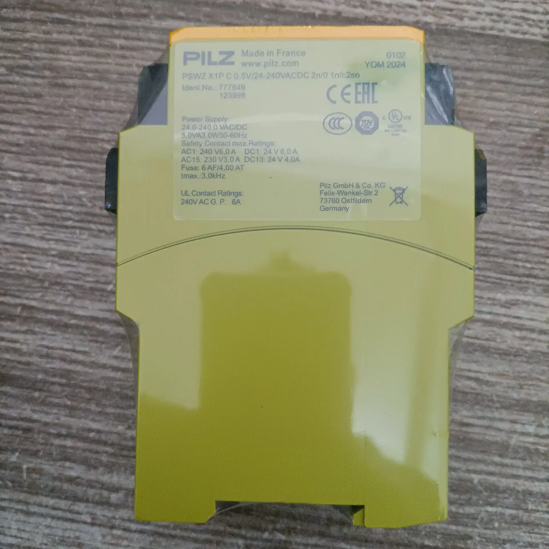New Pilz Voltage Detector PSWZX1P Model 7779490 in Stock