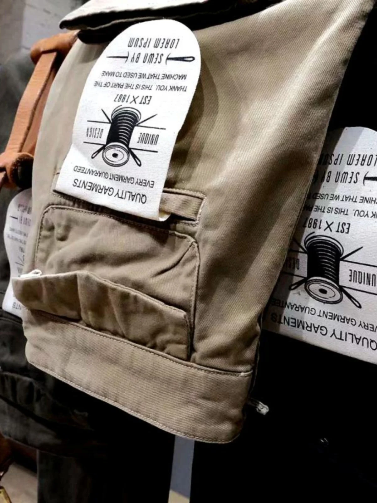 

Retro American Waed Thi Cotton Straight Leg Casual Pants Worn-In Look Youth Faion Ci Sle Khaki Workwear Trousers