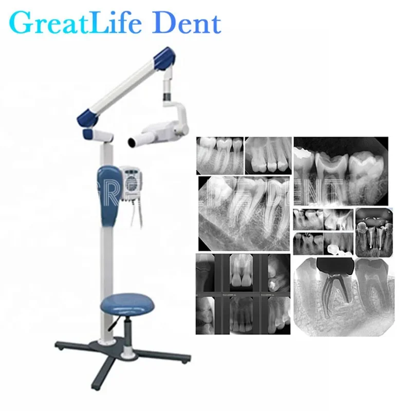 GreatLife Dent Mobile Floor-Standing X-Ray Mchine Dental High Frequency Digital Image System X Ray Device For Dentist