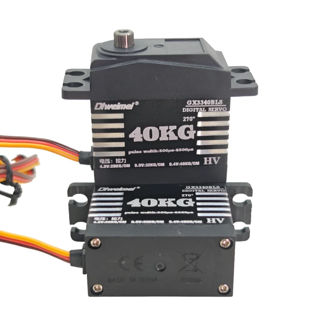 Atuador elétrico servo motor de copo oco de 40 kg e 270 graus adequado para carros de esteira rolante RC 1/8 e 1/10 e braços robóticos-DLweimei