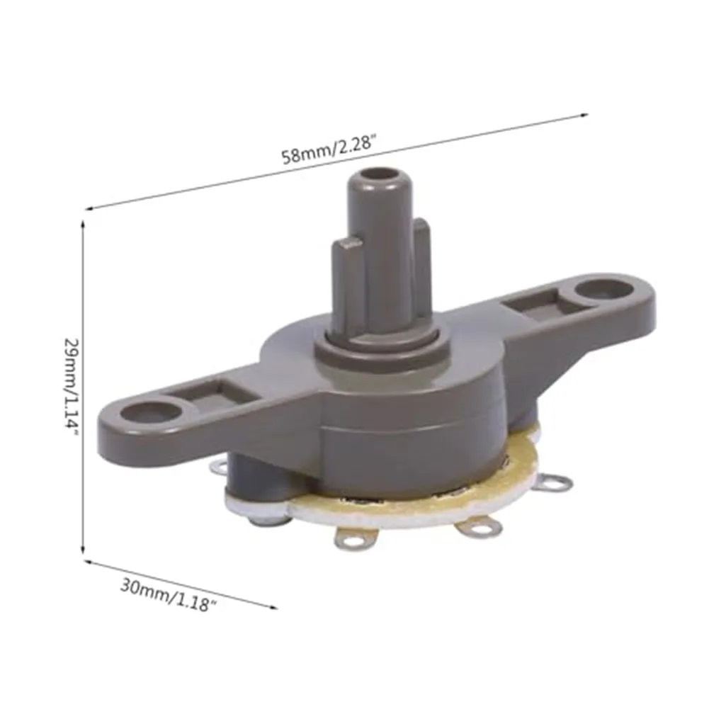 Compact Rotary Switch For Industrial Use Fan Control Humidifier Switch Gray Rotary Switch Everyday Reliability