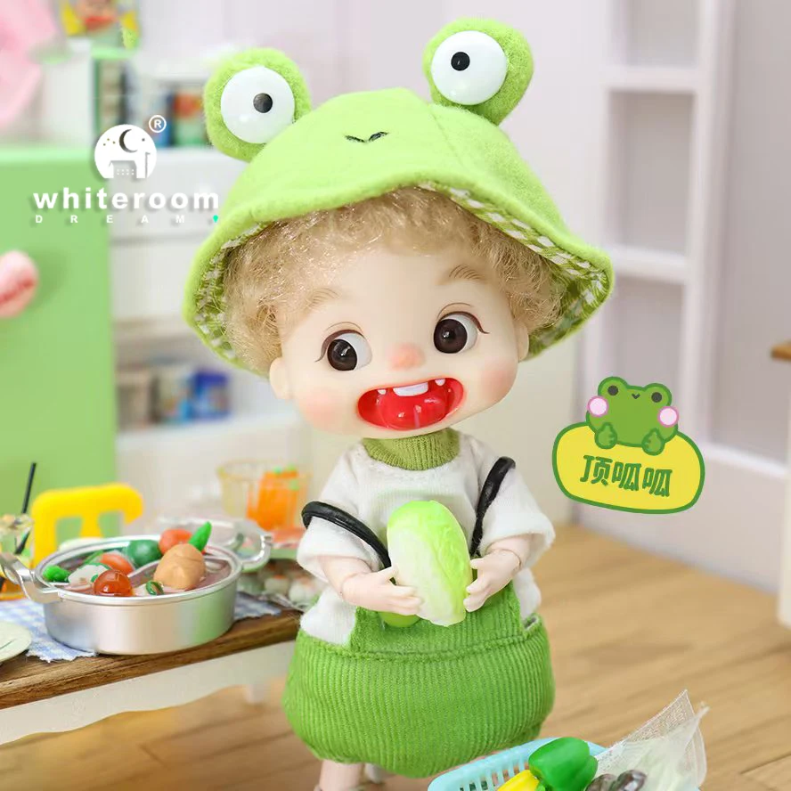 Ob11 Bjd Doll Dolls For Girl 14cm Halloween Collectible Limited Edition Dress Bloody Makeup Cute Christmas Gift Pig Boy Magician