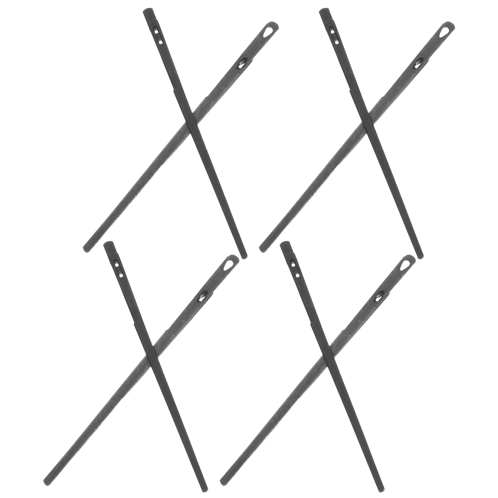 

8 Pcs Tool Set Hand Sewing Needles Thread Double Hole Steel Metal Lacing