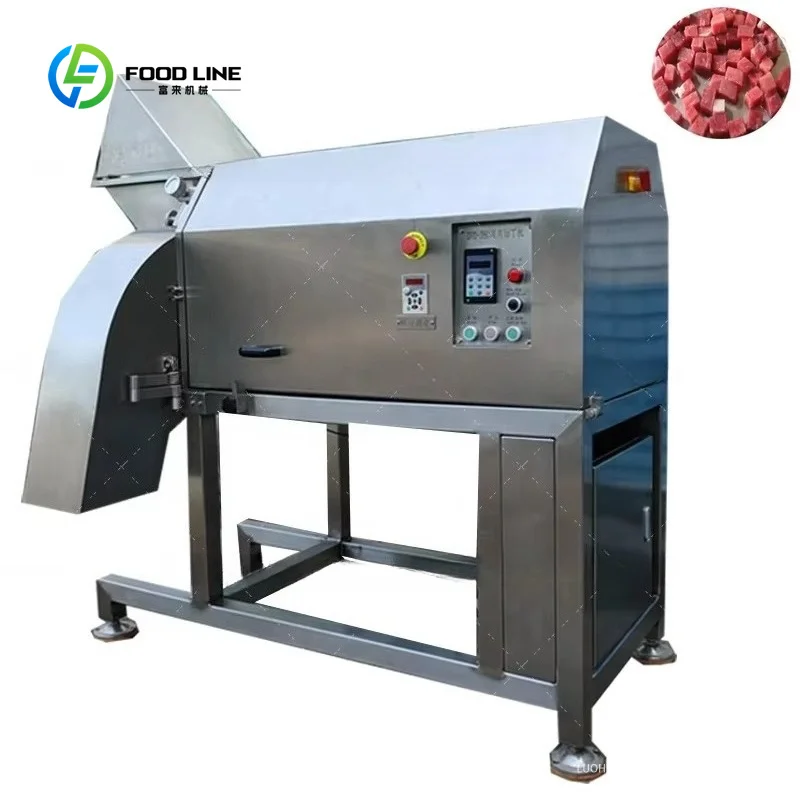 Customized Industrial 3d Frozen Meat Dicing Machine Frozen Chicken Meat Cheese Dicer Cutting Machine Vegetable Fruit Strip Dicer