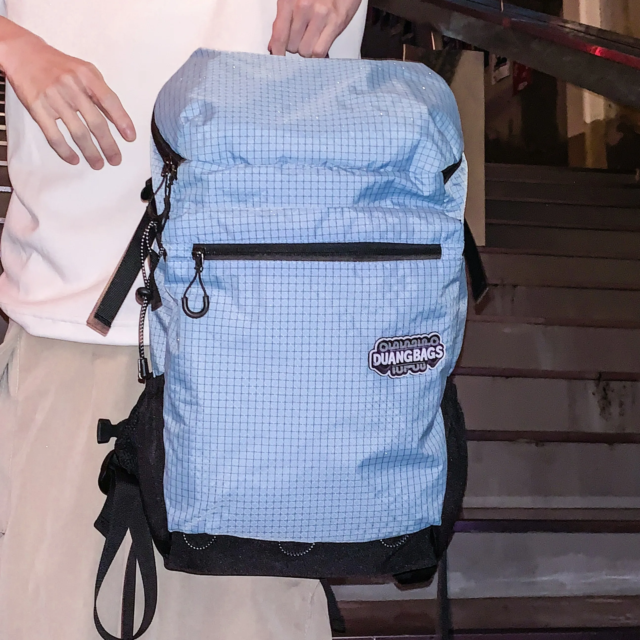 حقيبة ظهر للسفر خفيفة الوزن للتسلق في الهواء الطلق، حقيبة تسلق ذات سعة كبيرة لطلاب المشي لمسافات طويلة في المدرسة الثانوية والجامعة