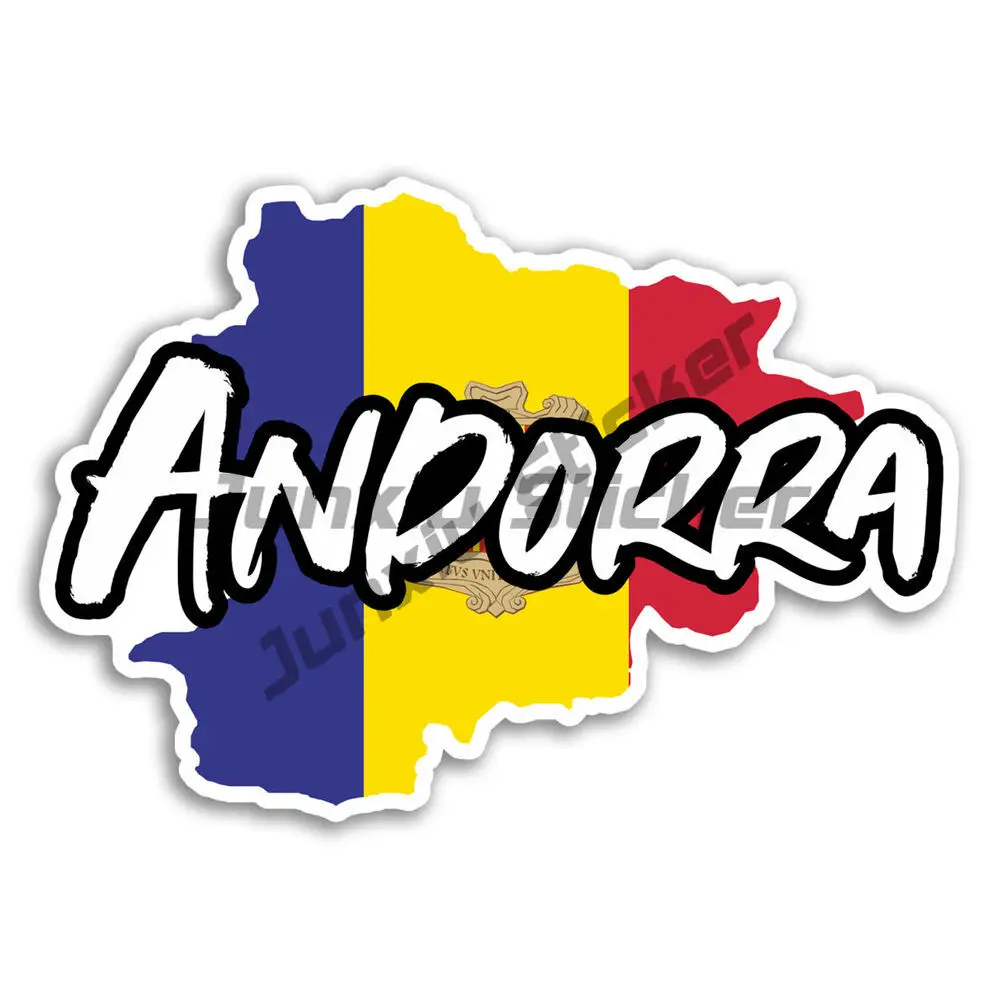 

Andorra Vinyl Stickers - National Flag Travel Stickers Laptop Luggage Car Sticker Auto Trunk Waterproof Decals