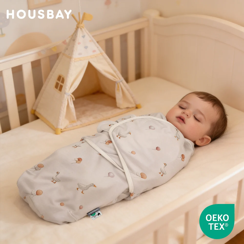 

0-6Months Newborn Baby Sleeping Bag Summer Thin Soft 100% Cotton Comfort Newborn Swaddle Wrap Anti Startle Baby Sleepsack