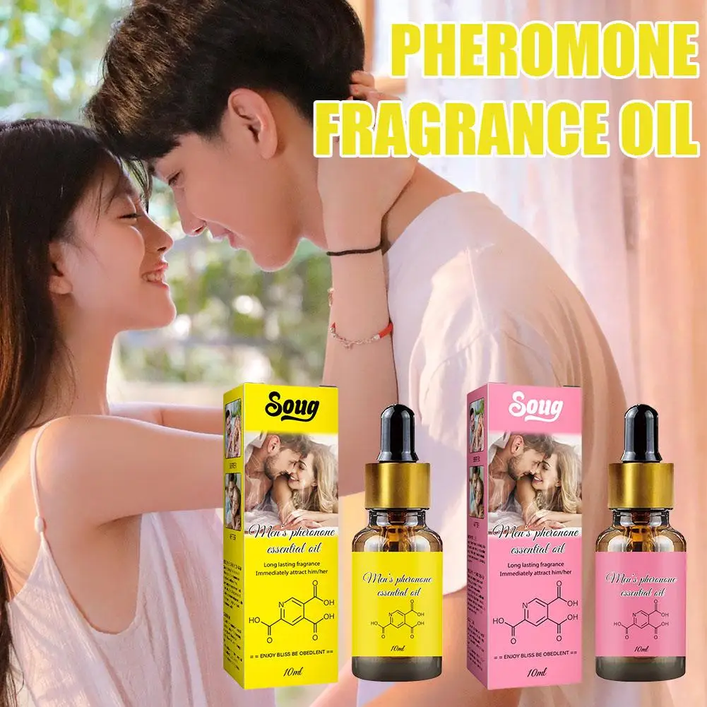 10ml Pheromone Perfume Oil For Men Women Long-lasting Natural Refreshing Body Perfume for Couples Parties Dating