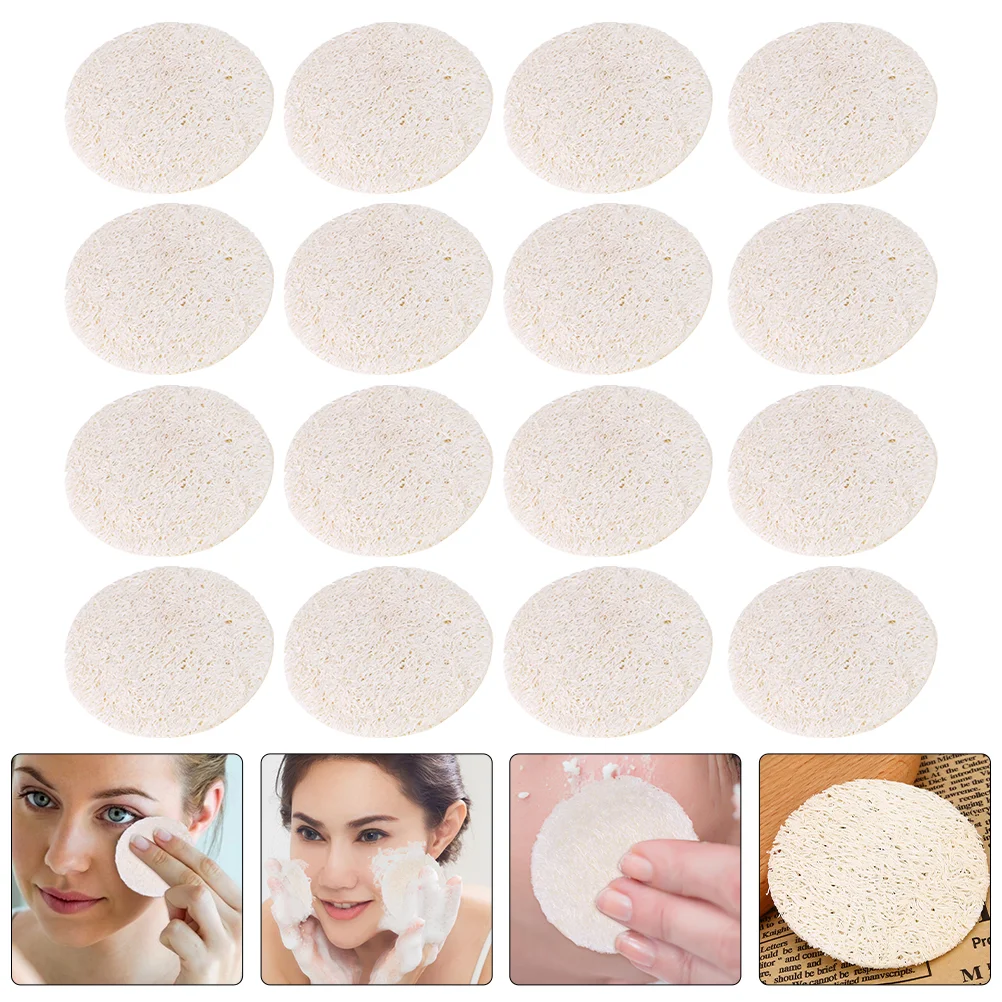 40 Pcs Makeup Pad Pure Natural Remover and Face Wash Tablets (40 Tablets) Oil Blotting Loofah Wipes Cleaning Tissue