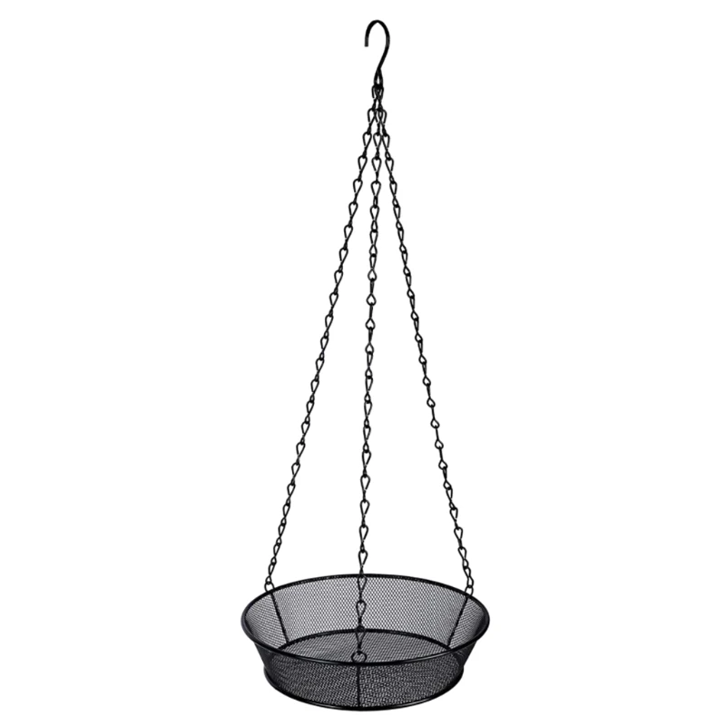 

Hanging Bird Feeder Tray Platform Bird Feeder Metal Mesh Seed Tray Outdoor Yard Garden Outside Backyard Decoration