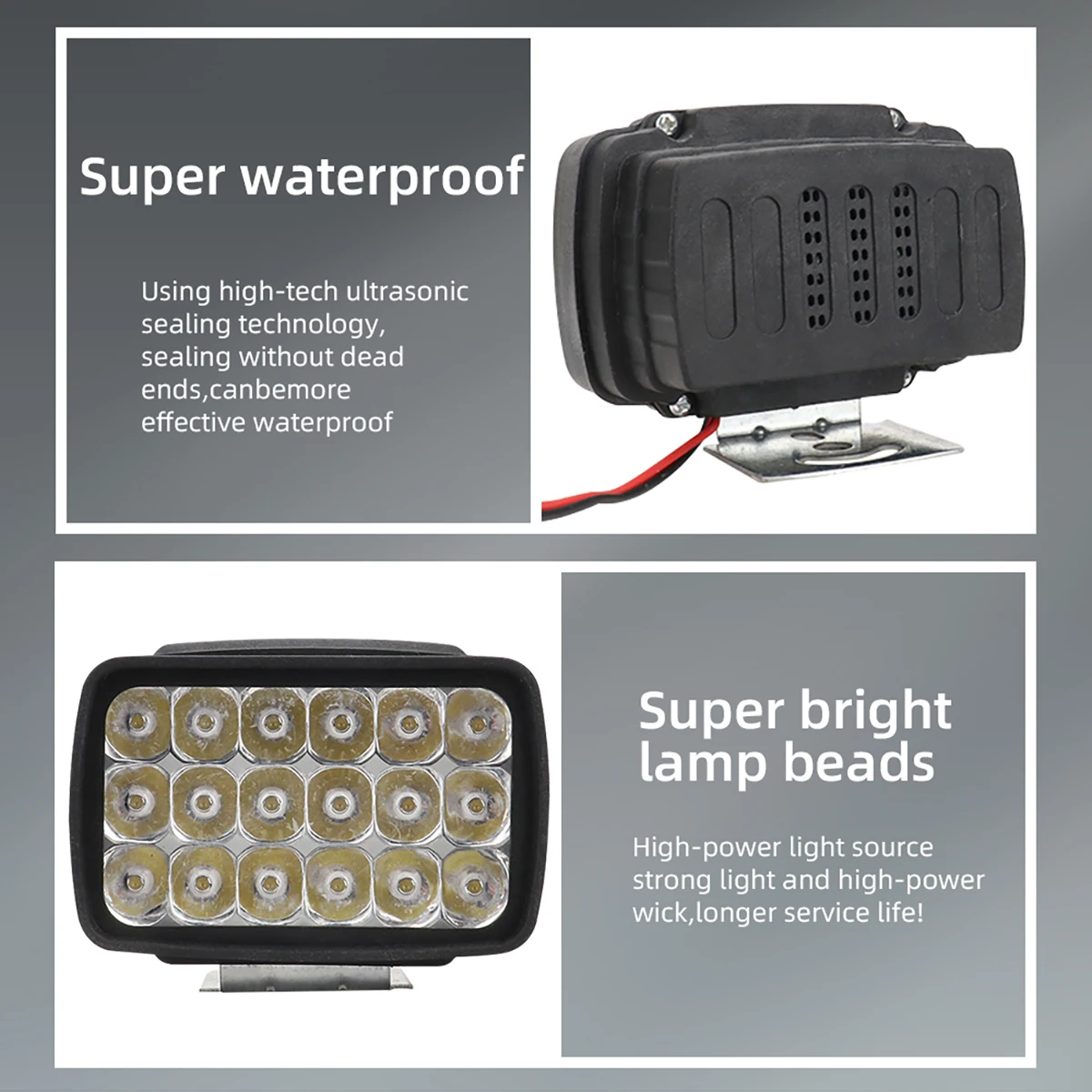 18 LED Super Bright Motorcycle Headlight Moto Auxiliary Lamp 6000K White Motorbike Scooter Front Worklight Fog Lamp Spot Light image 5