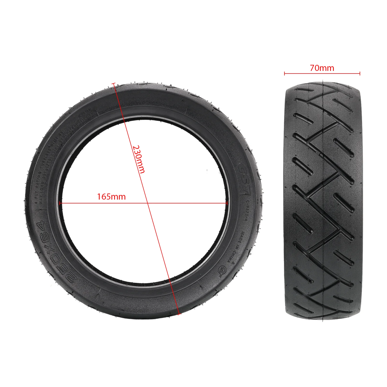 10inch 250x64 Vacuum Tyre For Xiaomi Electric Scooter 4 Ultra Tubeless Rubber City Road Tyre Wheel Replacement Accessories