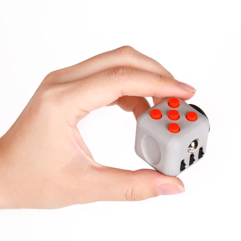 Cubo de inquietação de 3a geração – Brinquedos multi-sensoria de 6 lados para alívio de ansiedade, presente de gadget de mesa antiestresse para adultos com TDAH e A