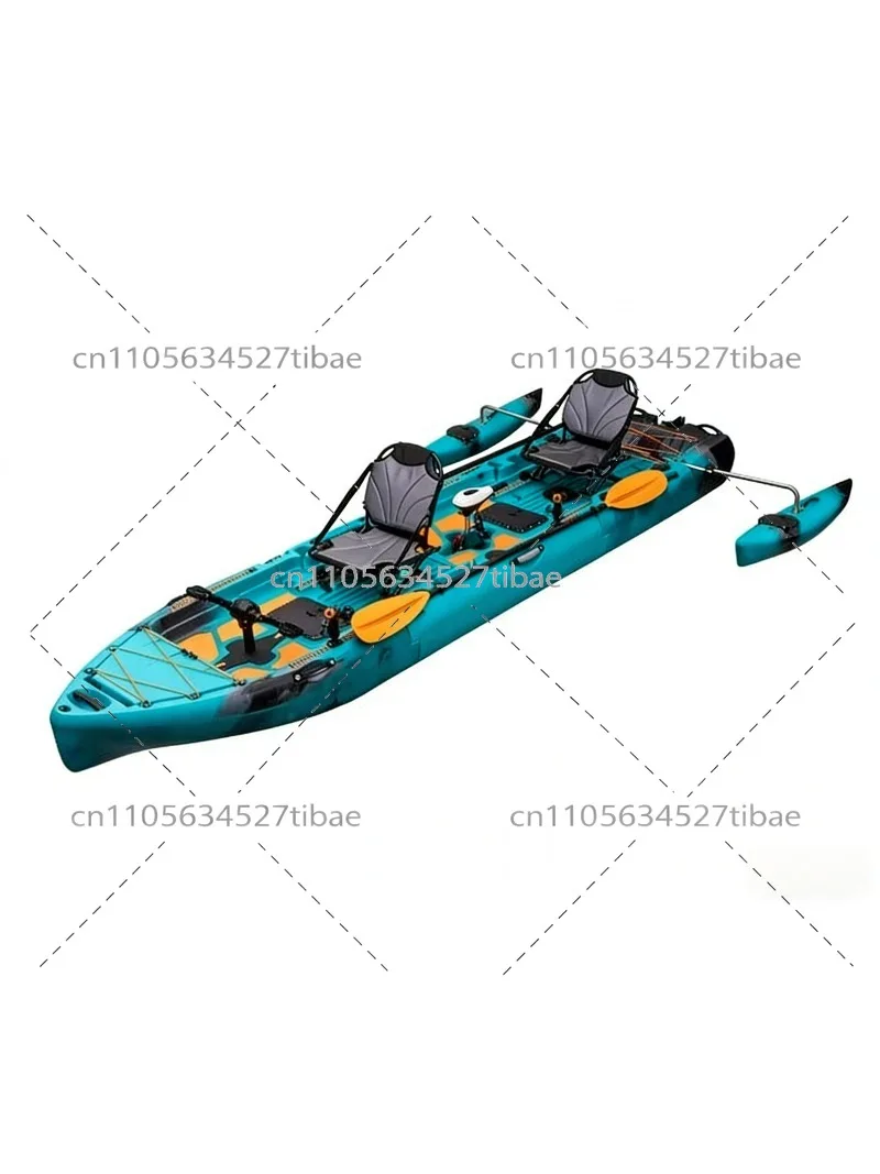 2-Person Modular Waterproof Kayak with Paddle Drive, Perfect for Fishing, Boating, Surfing & Outdoor Sports