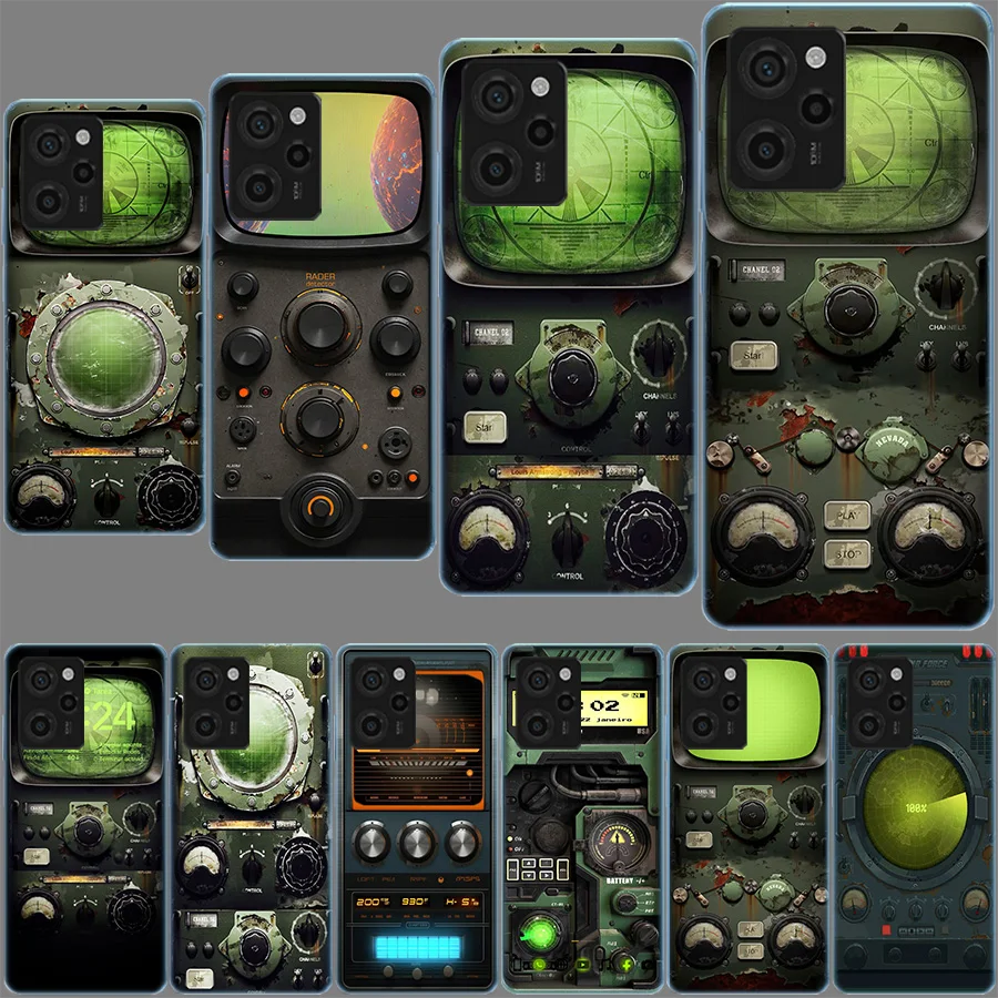 Coque de téléphone Radar à contrôle numérique pour Xiaomi Poco M8 M7 M6 M4 M3 X7 X6 X4 Pro F7 Ultra M5S Mi 14 14T 15 15T 12T 10T