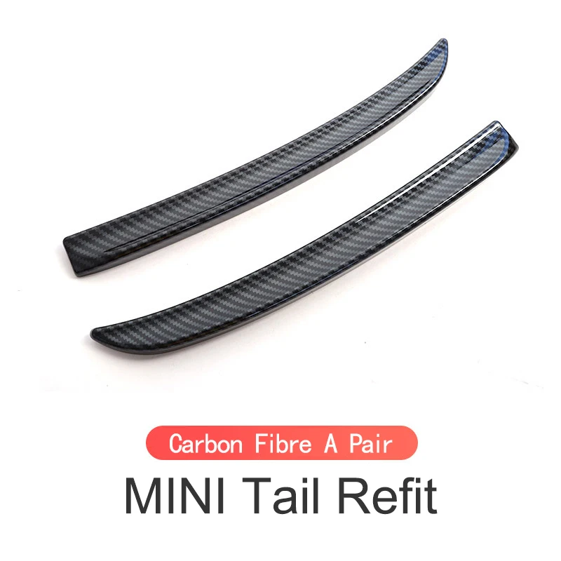 Spoiler Red Carbon Fiber Black Color Rear Spoiler Extension Lip Fins For Mini Cooper F56 F55 2014+ S /JCW Auto Part Styling
