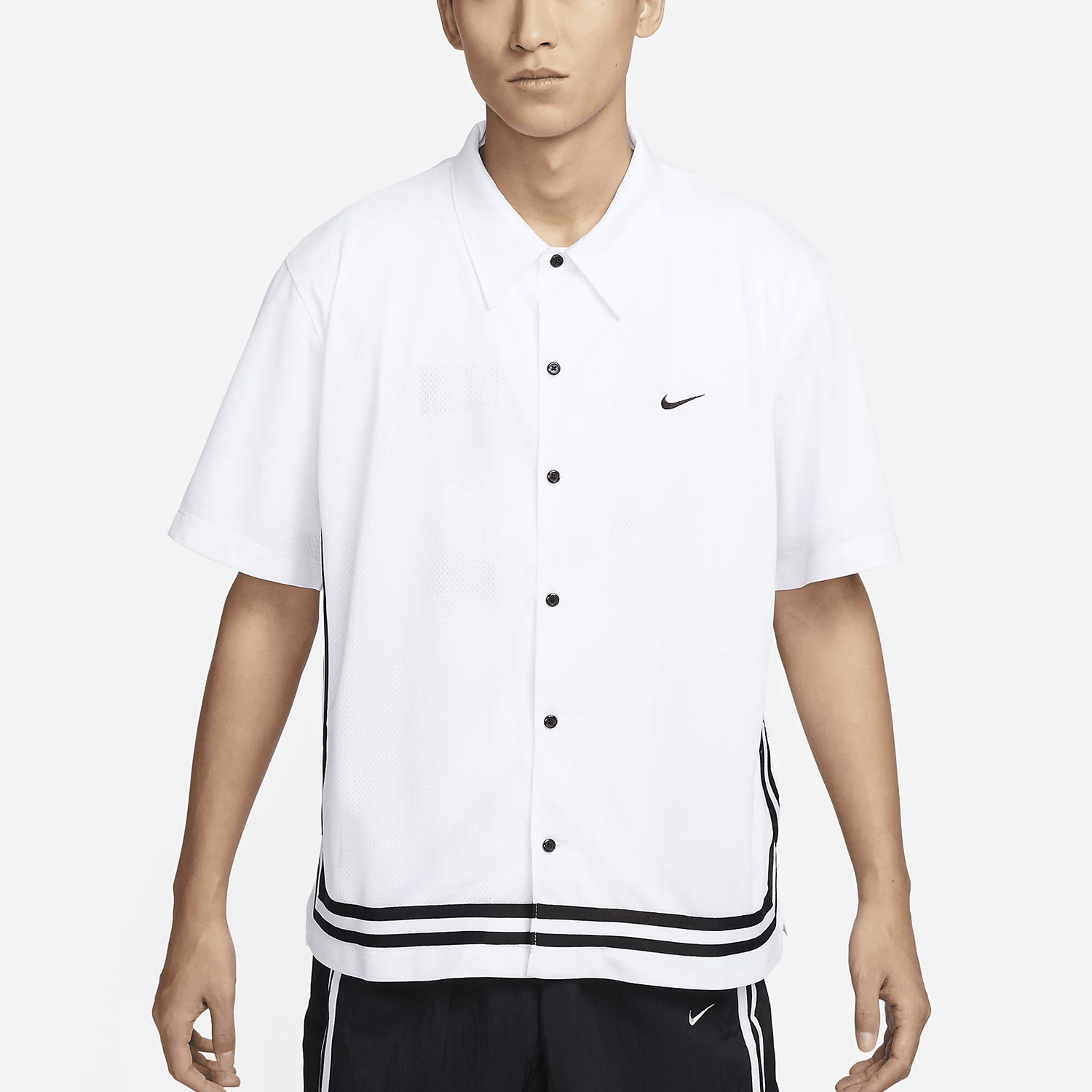 

Nike Official Authentic 2024 Summer New Men's Collar Short-Sleeve Basketball T-Shirt FN2876-100