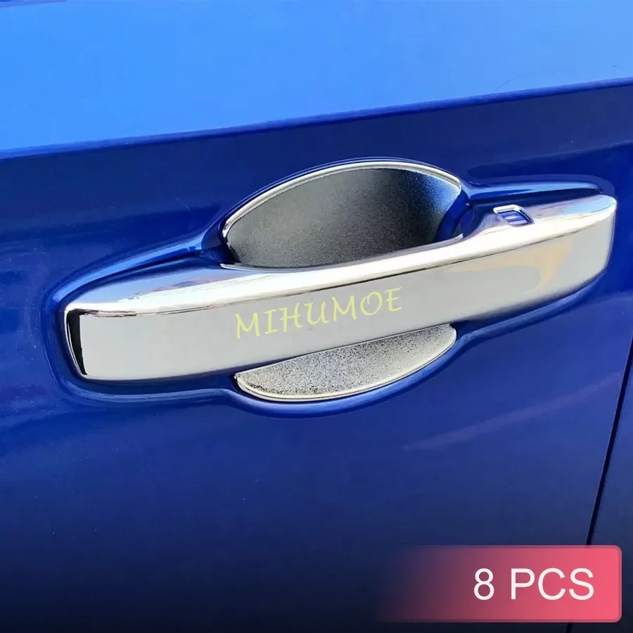 Chrome Door Handle Cover + Surrounds Trims For Honda Civic 11th 2022 2023 2024 2025