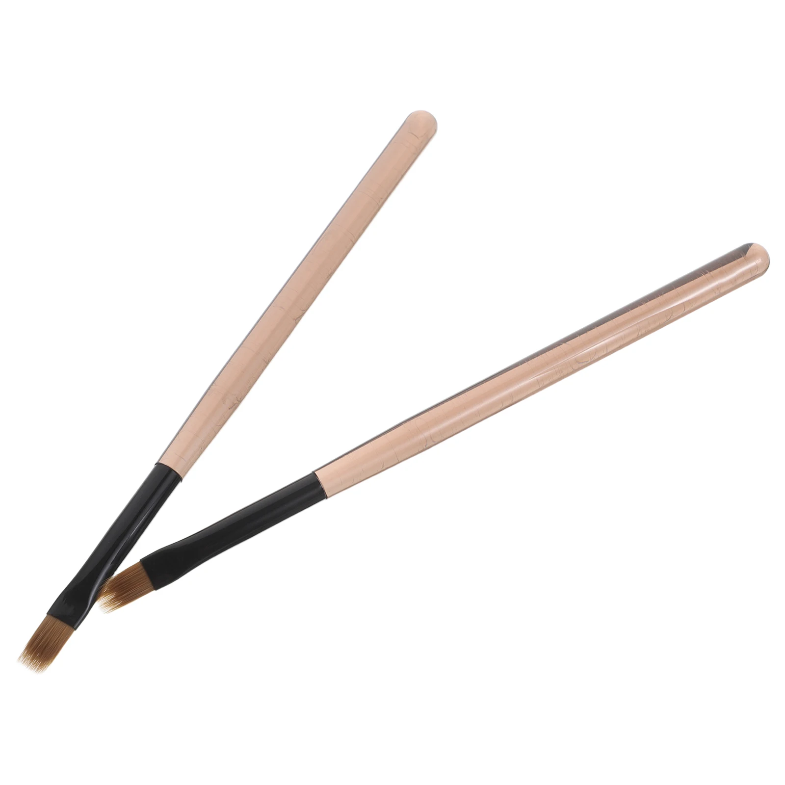

2 Pcs Manicure Nail Brushes Nail Tools Pens Dense Bristle Home Salon Blooming Manicure Plastic Brushes