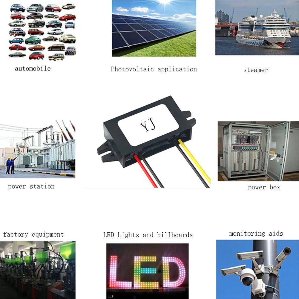 Step Down Car Power Supply Converter Waterproof Buck Regulator Module DC 12V(9-28V) To 6V 10A 60W Voltage Regulator Converter image 3