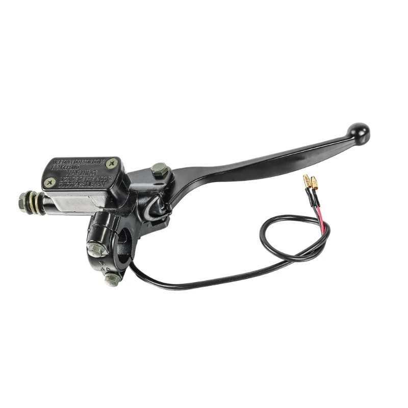 22 mm Handlebar Mount Motorcycle Brake Lever Pump Assembly, 160 mm Lever, Black Aluminum Repair Part for Shops