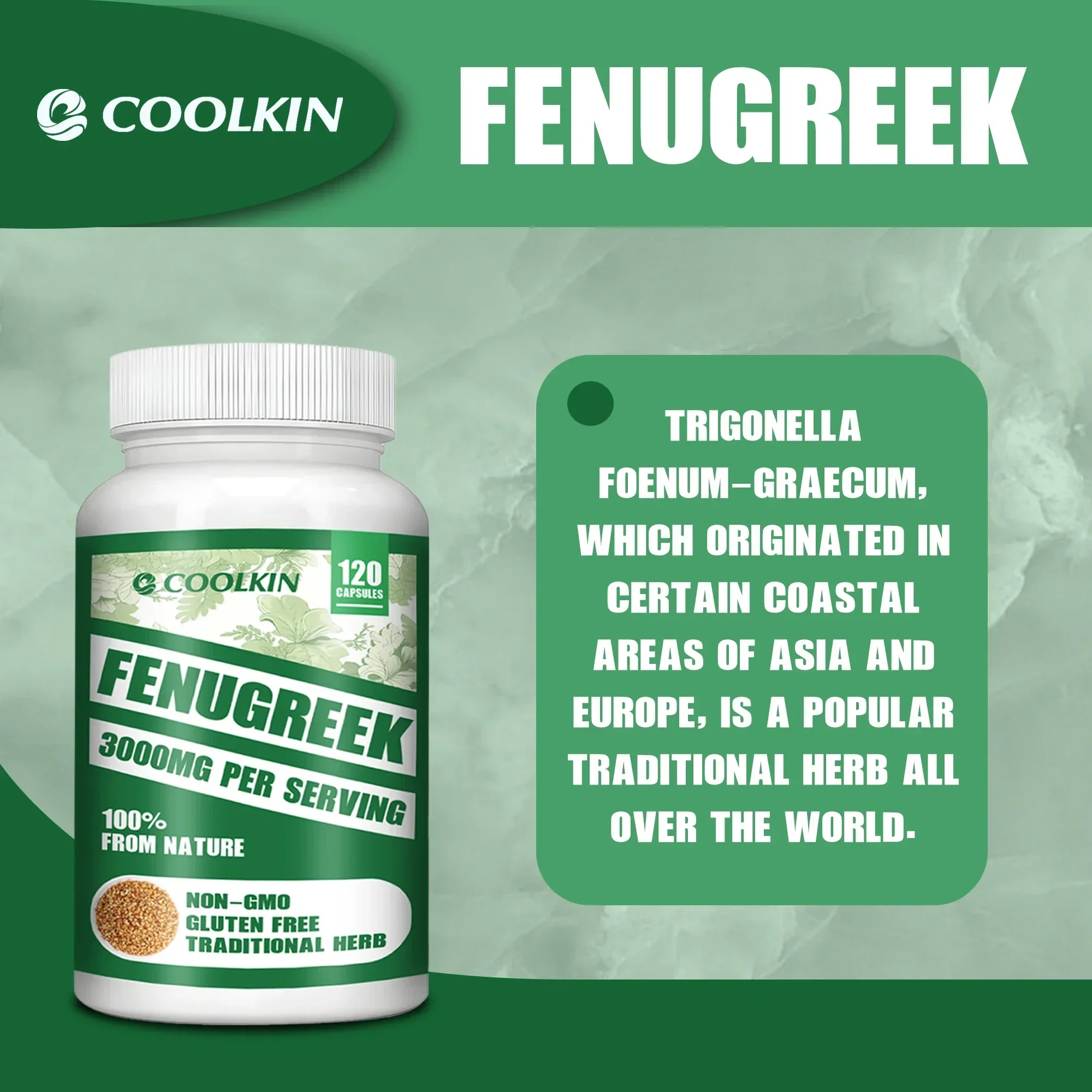 Fenugreek - Breastfeeding Support, Helps Digestive Comfort, Weight Management, Non-GMO