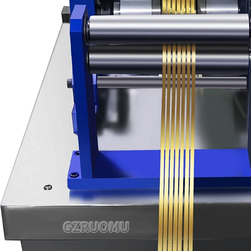 BFFT1-10 Metal Slitting Machine - Gold/Silver/Copper Sheet Slitter Equipment, Multi-Lane Precious Metal Sheet Tape Cutting Machi
