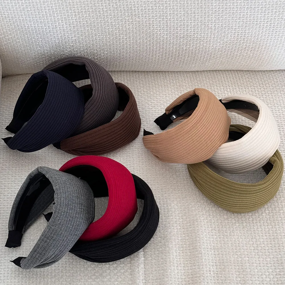 

Headband solid hair bands for women girl fascinators elegant Hoops vintage popular 2025 new in Yoga kpop adults leading fashion