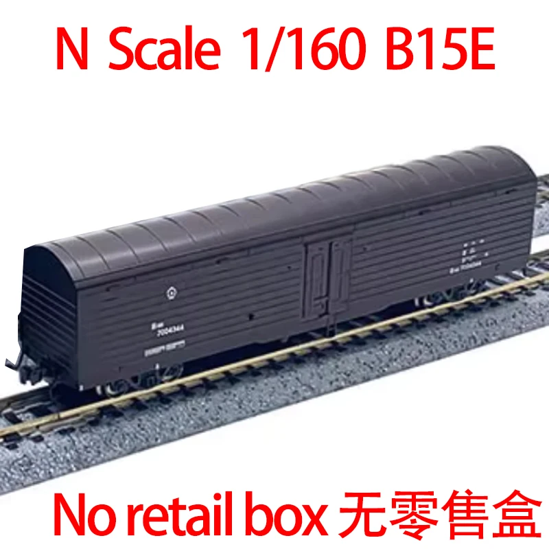 Diecast N Scale 1/160 B15E Yellow Train Freight Carriage Model Adult Classic Collection Display Gift Souvenir