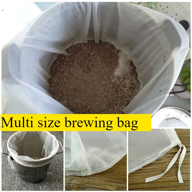 

Environmentally food grade beer brewing filter bag easy to clean heat-resistant cloth suitable beer malt brewing boiling