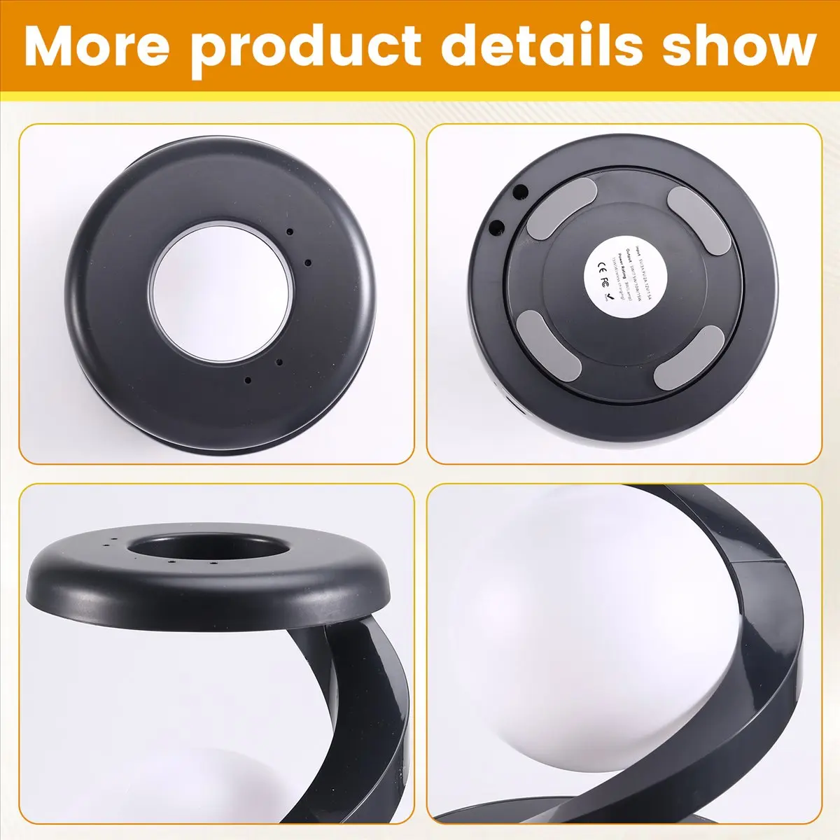 abab-led-360-°-veilleuse-rotative-avec-chargeur-sans-fil-lampe-de-bureau-sans-fil-veilleuse-led-a-levitation-rechargeable-gris