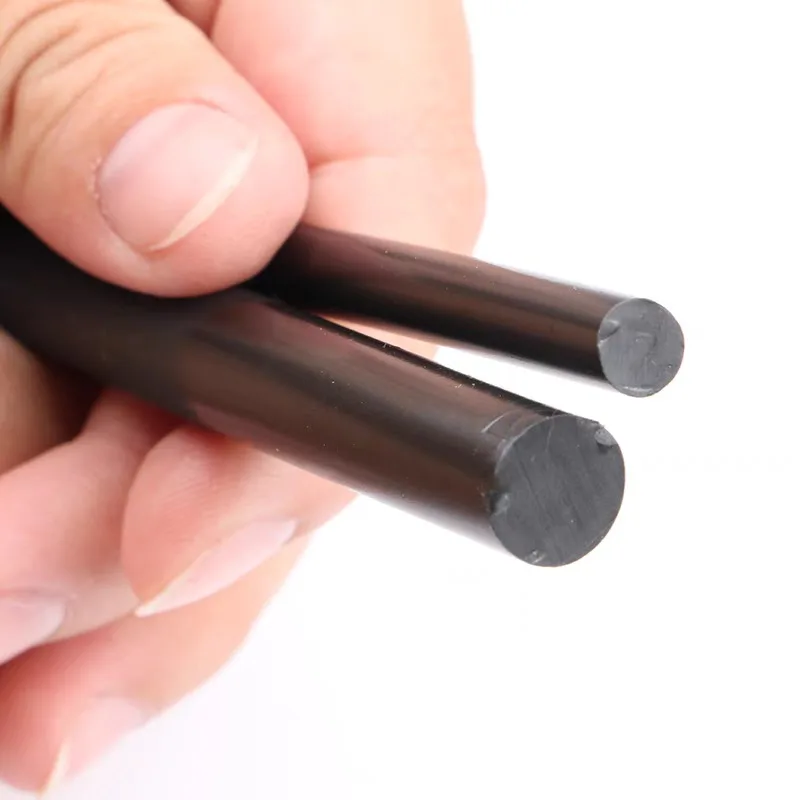 50/1 pezzi bastoncini di colla a caldo neri per pistola per colla adesivo ad asciugatura rapida per artigianato artistico fai da te riparazioni accessori per la decorazione della casa