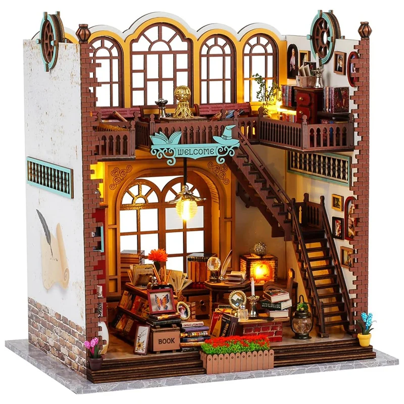 

Three-Dimensional Puzzle Diy House Magic Book House For Birthday Christmas And Valentine's Day Gift