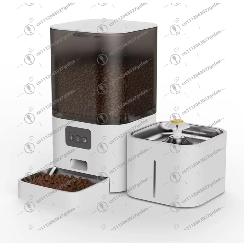 Smart 2-in-1 Auto Pet Feeder 6L Dry Food & 2.5L Water Dispenser WiFi APP Control Timer for Cats Dogs