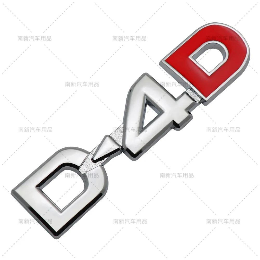 Fit Toyota D-4D D4D Car Badge Emblem Sticker Metal Logo Auto Side Rear Trunk Modification Accessories