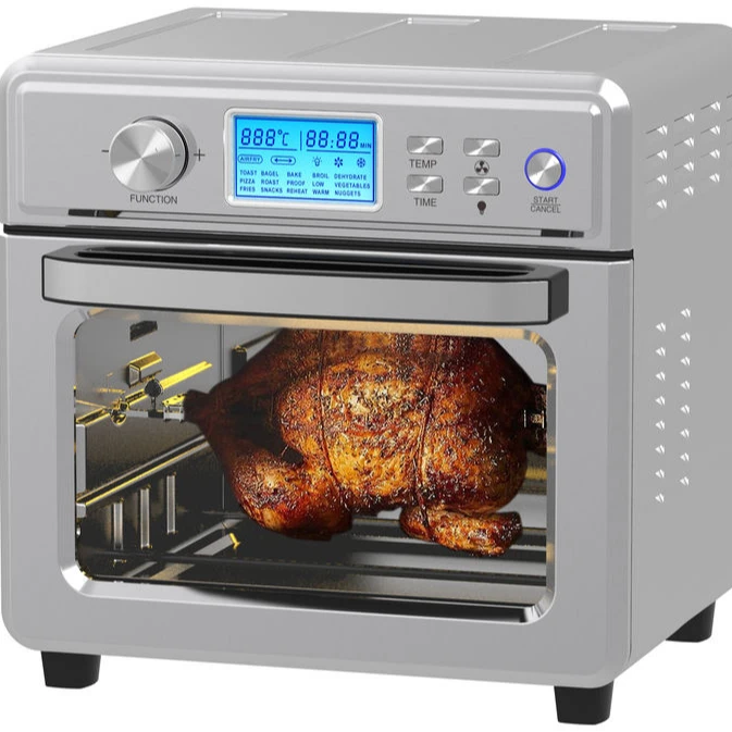 2024 New Stainless Steel Air Fryr Healthy Oil Free Cooking Oven Toaster & Pizza Desk Bake Oven